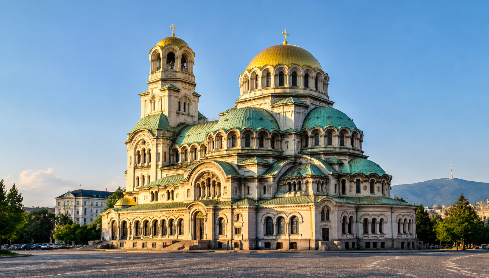 Alexander-Newski-Kathedrale mit goldenen Kuppeln in Sofia, Bulgarien