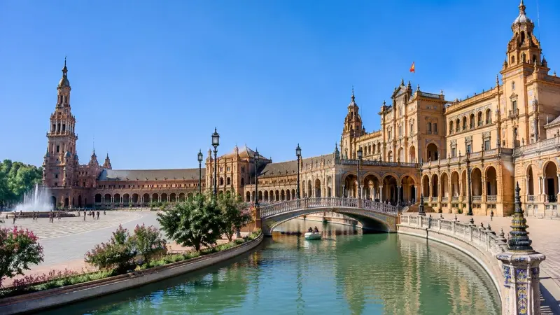 Plaza de España in Sevilla, Spanien